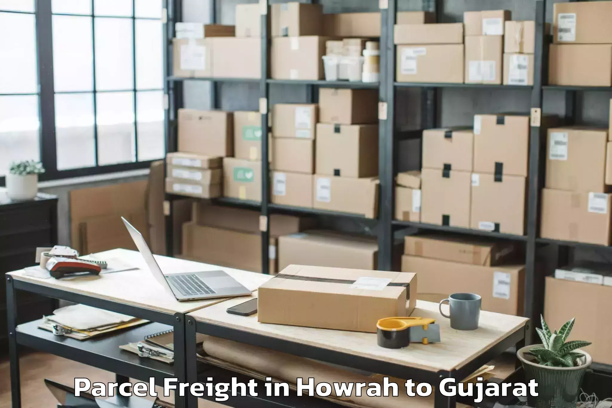 Top Howrah to Umargam Parcel Freight Available